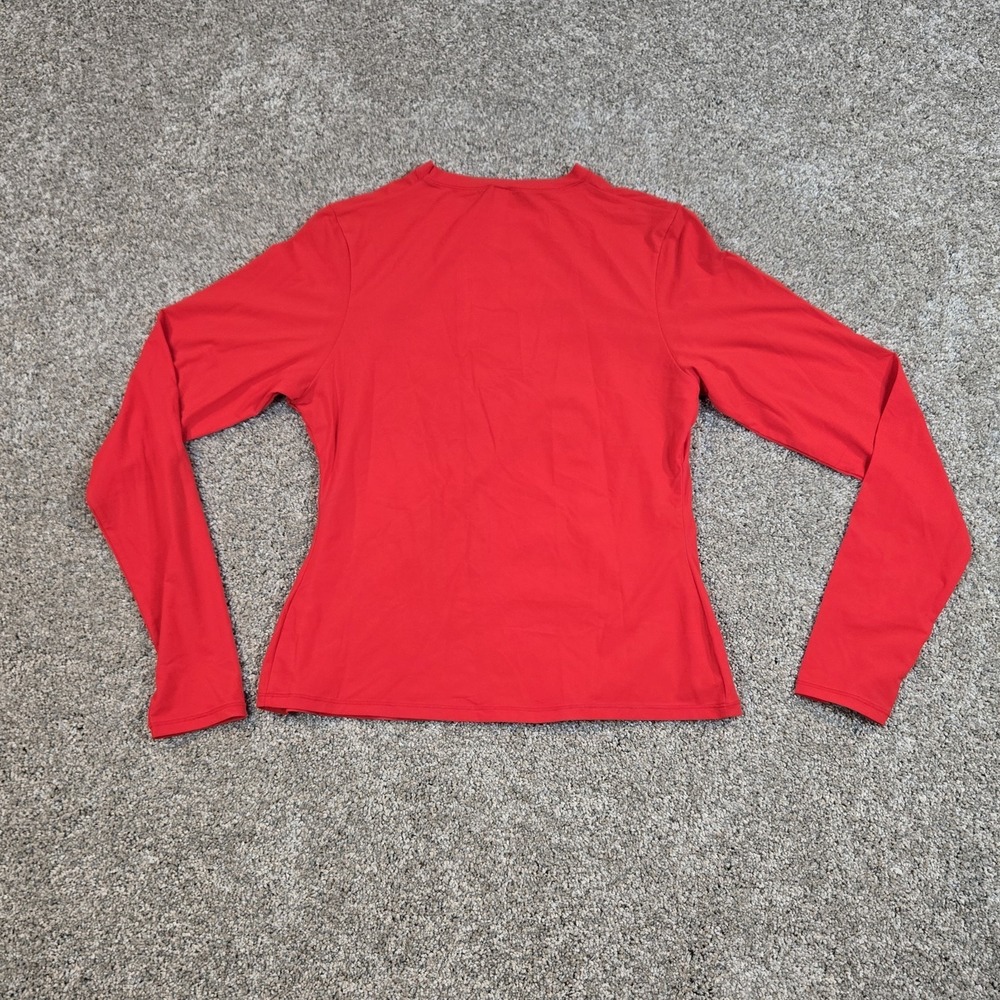 SKIMS fits everybody long sleeve t shirt Cherry Red women Size XL TP-LST-9049 - Picture 6 of 9
